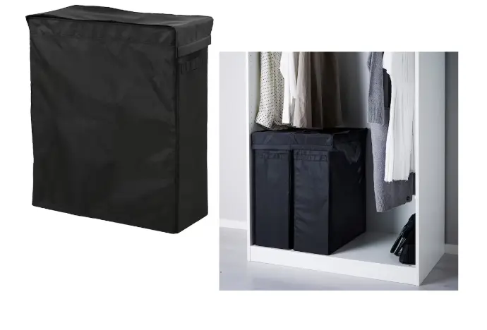 SKUBB Laundry bag with stand, black