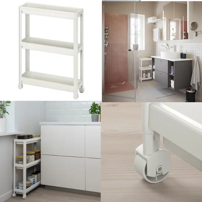 VESKEN Trolley, white