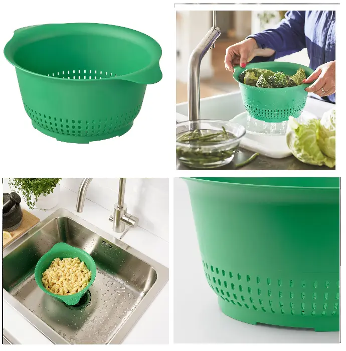 UPPFYLLD Colander, bright green