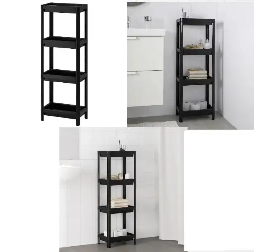 [10045] VESKEN Shelf unit, black,