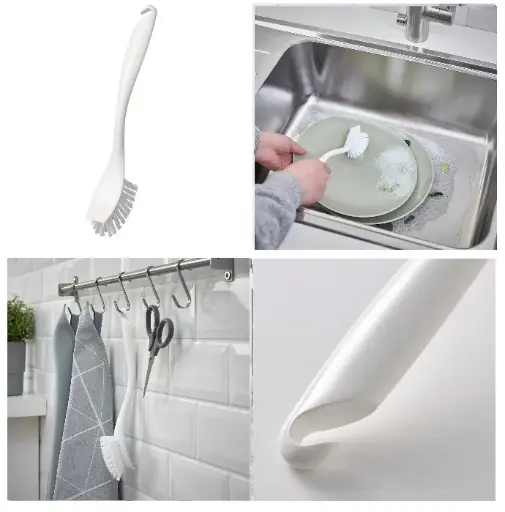 [10023] Dish-washing brush WHITE